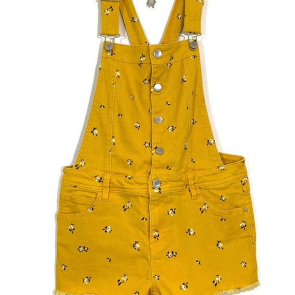 Floral Yellow Overall Jumper